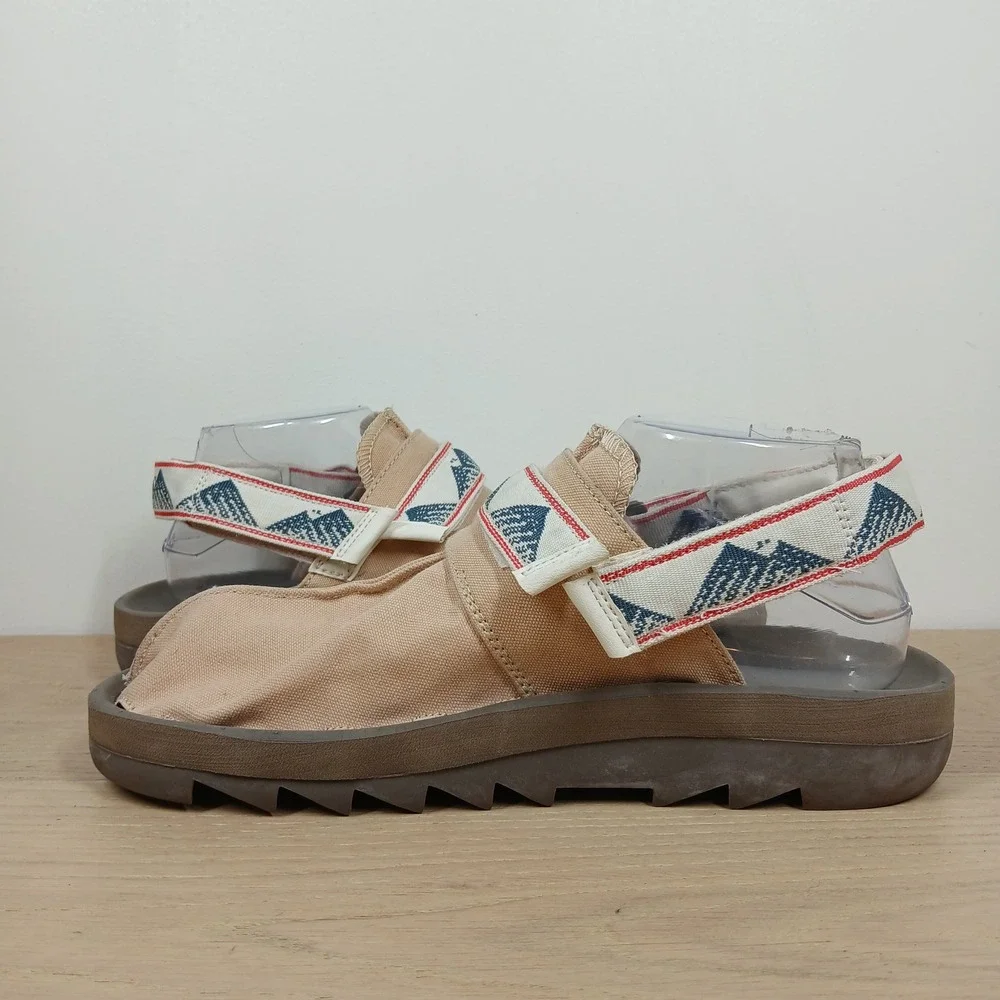 Reebok Beatnik Sandals Mens 9 Beige Textile Earth Outdoor Gorpcore Slingback